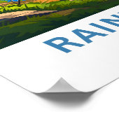 レインレイクミネソタトラベルプリント ポスター (角)