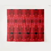 レインレッドディアンサスイカット4 タペストリー (正面(横))