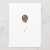 レイン男女兼用ボーベビーシャワー招待状 招待状 (裏面)