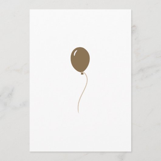 レイン男女兼用ボーベビーシャワー招待状 招待状 (裏面)