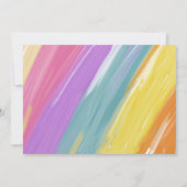 レイン絵画ボー&ユニコーン招待状 招待状 (裏面)