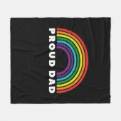 レイン誇りを持ったボーパパ フリースブランケット (正面(横))