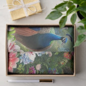 レイン フォレスト デコパージュ ティッシュ ペーパー（孔雀） 薄葉紙 (ギフト)