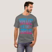 レイヴォヘ墓EDMパーティーDJダンス男性女性エチノムー Tシャツ (正面フル)
