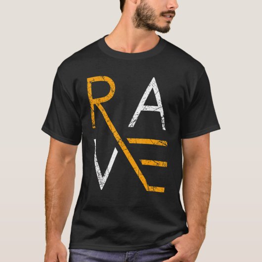 レイヴテクノ音楽テクノパーティーレイバー Tシャツ (正面)