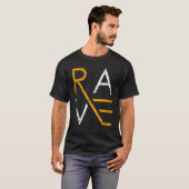 レイヴテクノ音楽テクノパーティーレイバー Tシャツ (正面フル)