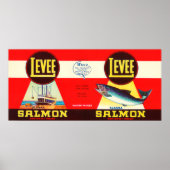 レイヴブランドサーモンラベル – ワシントン州シアトル ポスター (正面)