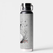 レイヴンがスカルで死の歌を歌う ウォーターボトル (背面)