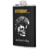 レイヴンとスカルとのゴシック風ユーモア フラスク (左)