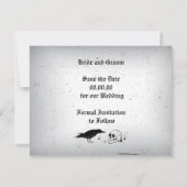 レイヴンとスカルゴシックの結婚式の日付を保存 セーブザデート (裏面)