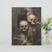 レイヴンとスカル不気味スクラップブック紙 (スタンド正面)