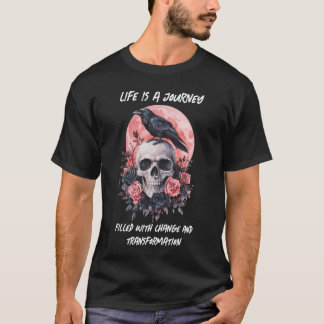 レイヴンとスカル、変更と変換 Tシャツ