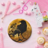 レイヴンと収穫月の秋 ペーパープレート (パーティー)