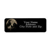 レイヴンと黒猫の差出人住所ラベル ラベル (正面)