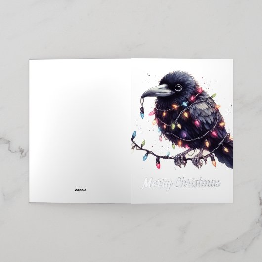 レイヴンのクリスマス 箔シーズンカード (外側レイダウン)