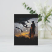 レイヴンの女性 ポストカード (スタンド正面)