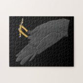 レイヴンの衣装ハロウィーンブラッククロウ簡単怠惰 ジグソーパズル (横)