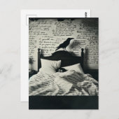 レイヴンはポーの寝付きを見守る ポストカード (正面/裏面)