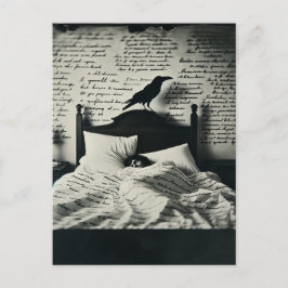 レイヴンはポーの寝付きを見守る ポストカード