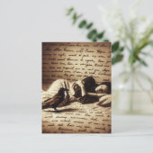 レイヴンは眠っている女性を見守る ポストカード (スタンド正面)