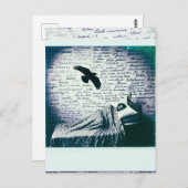 レイヴンは眠っている男を飛ばす ポストカード (正面/裏面)
