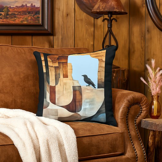 レイヴンは祖先を覚えている南西スタイル クッション