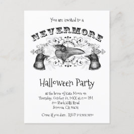 レイヴンアンドクロースハローウィンパーティ インビテーションポストカード