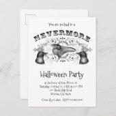 レイヴンアンドクロースハローウィンパーティ インビテーションポストカード (正面/裏面)