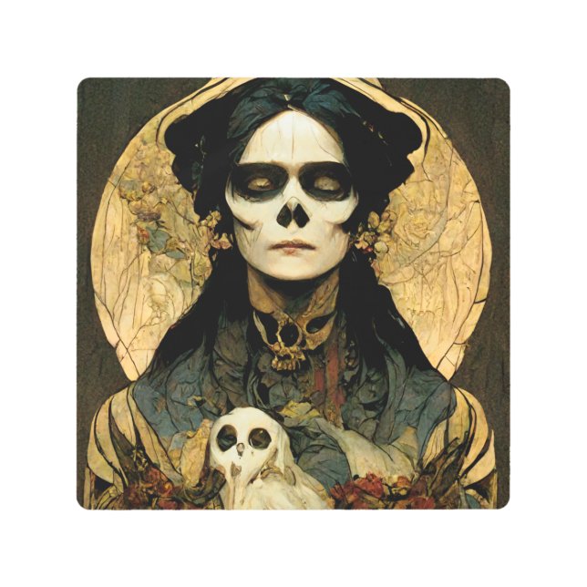 レイヴンウィッチ2ファンタジーホラーゴシックゴシック メタルプリント (正面)