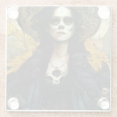 レイヴンウィッチ3ファンタジーホラーゴシックゴシック ガラスコースター (裏面)