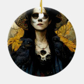 レイヴンウィッチ3ファンタジーホラーゴシックゴシック セラミックオーナメント (裏面)