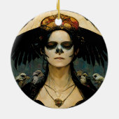 レイヴンウィッチ4ファンタジーホラーゴシックゴシック セラミックオーナメント (裏面)