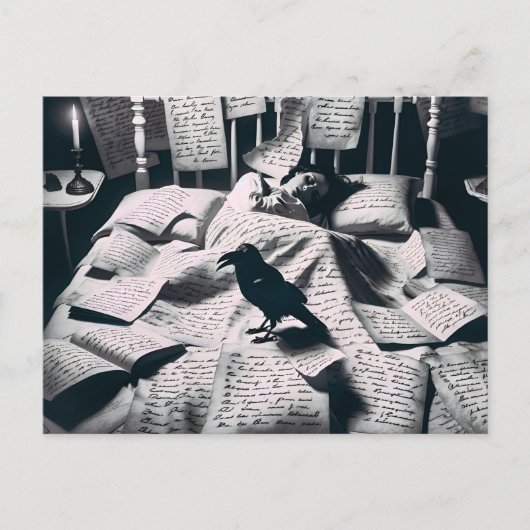 レイヴンウォッチングスリープウーマン ポストカード (正面)