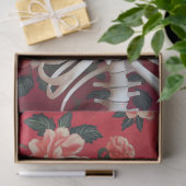 レイヴンエレガントゴシック骨格スカルデコパージュ 薄葉紙 (ギフト)