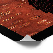 レイヴンオンインナー樺の木樹皮 ポスター (角)