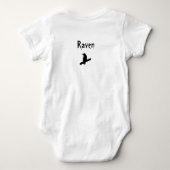 レイヴンオンザツリーベビーボディスーツ ベビーボディスーツ (裏面)