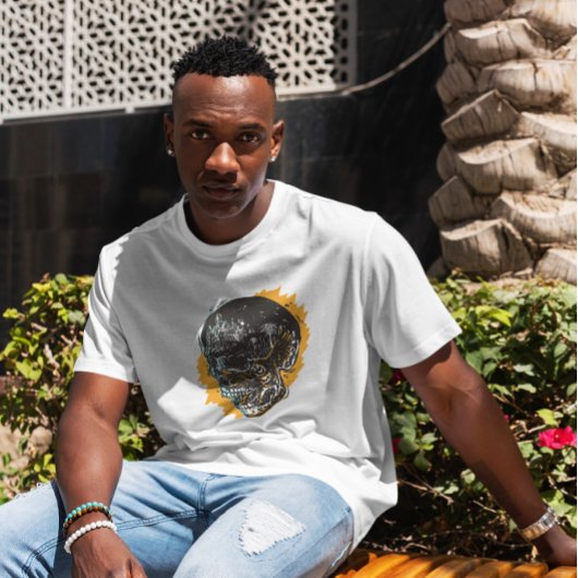 レイヴンオンスカルイラストレーション Tシャツ