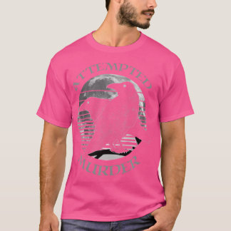 レイヴンカラスレトロムーン未遂殺人ウィッカ信者パガ Tシャツ