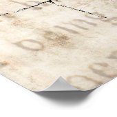 レイヴンシルエット – ヴィンテージレトロレイヴンス&カラス ポスター (角)