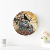 レイヴンスカルとスパイダー ラージ壁時計 (ホーム)