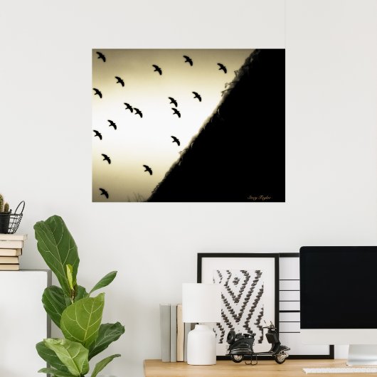 レイヴンズ飛行中 ポスター (ホームオフィス)