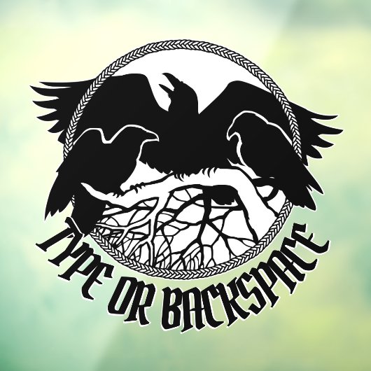 レイヴンデカールパーソナライズされたトバルアートウィンドウにしがみつく ウィンドウサイン (シート3)