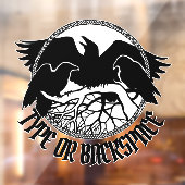 レイヴンデカールパーソナライズされたトバルアートウィンドウにしがみつく ウィンドウサイン (シート2)