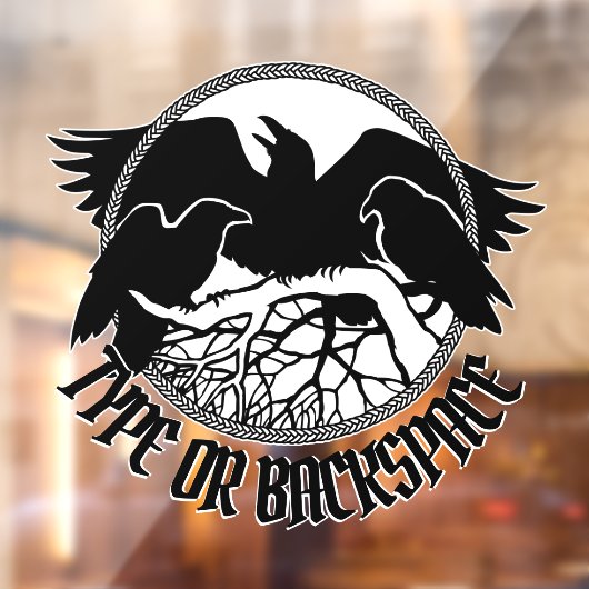 レイヴンデカールパーソナライズされたトバルアートウィンドウにしがみつく ウィンドウサイン (シート2)