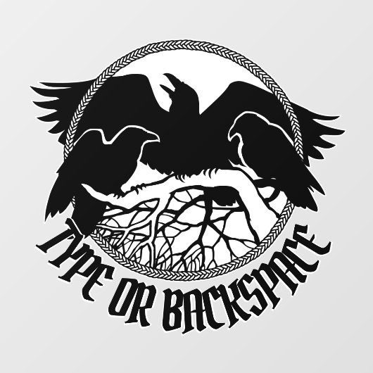 レイヴンデカールパーソナライズされたトバルアートウィンドウにしがみつく ウィンドウサイン (シート)