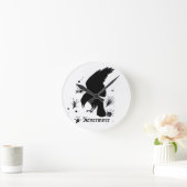 レイヴンネバーモア ラウンド壁時計 (ホーム)