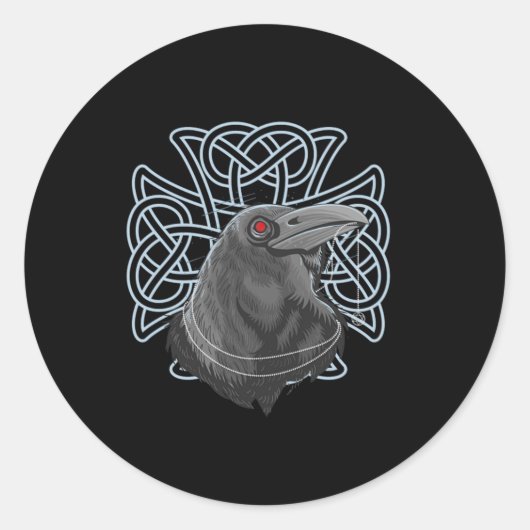 レイヴンバイキング戦士ノース神話ヴァルハラギフト ラウンドシール (正面)