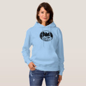 レイヴンフード付きスウェットシャツジャケット女子レイヴンカルーアートジャケット パーカ (正面フル)