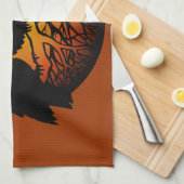 レイヴンプレートファースト・ネーションズレイヴン・アートサービングプレート キッチンタオル (四つ折り)