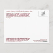 レイヴンボーイズピザレシピはがき ポストカード (裏面)